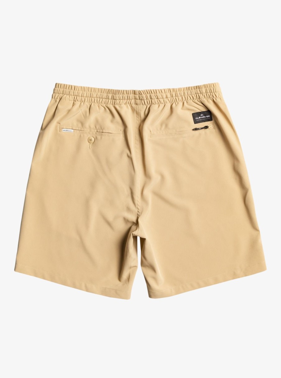 Mens Quiksilver Boardshorts | Ocean Elastic Waist 18" Amphibian Shorts Plage