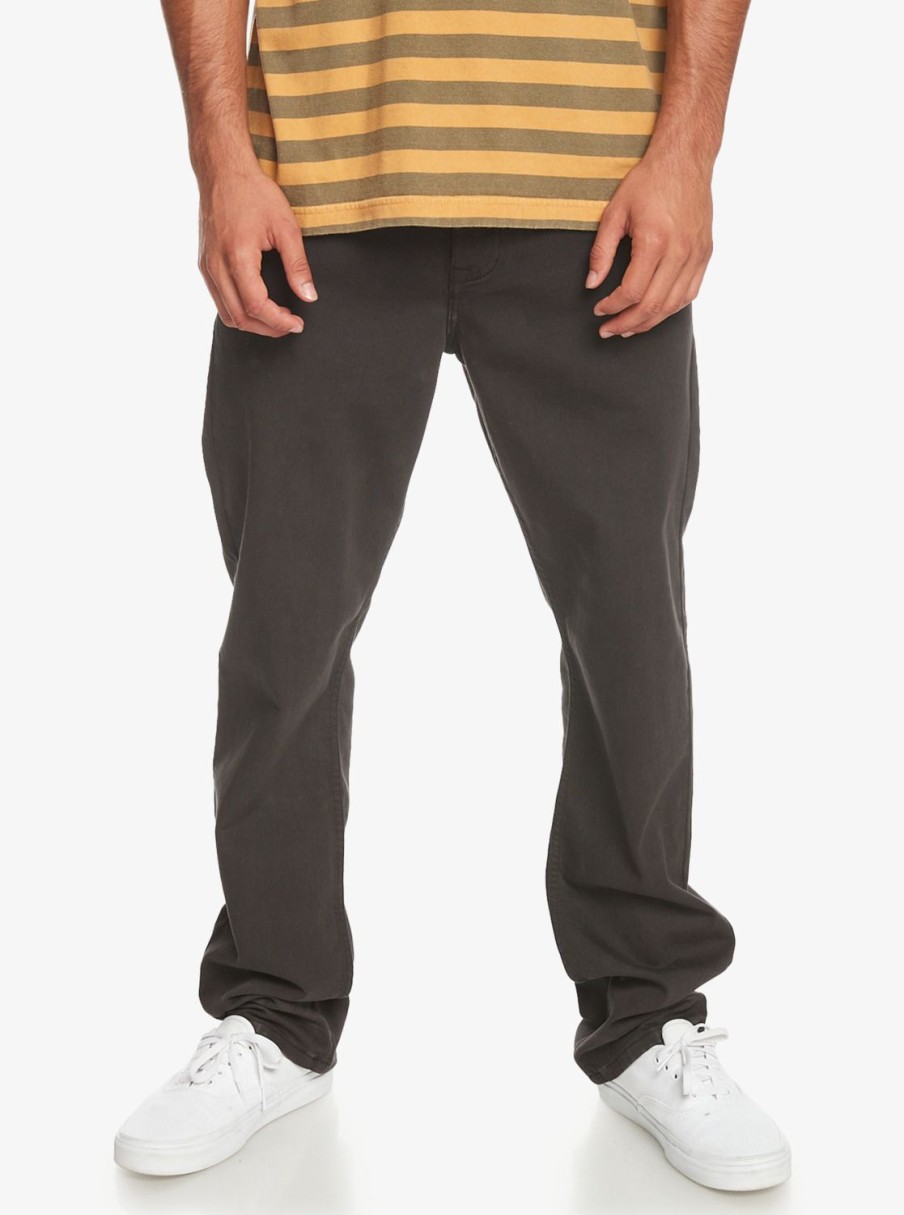 Mens Quiksilver Pants | Far Out Stretch Pants Black