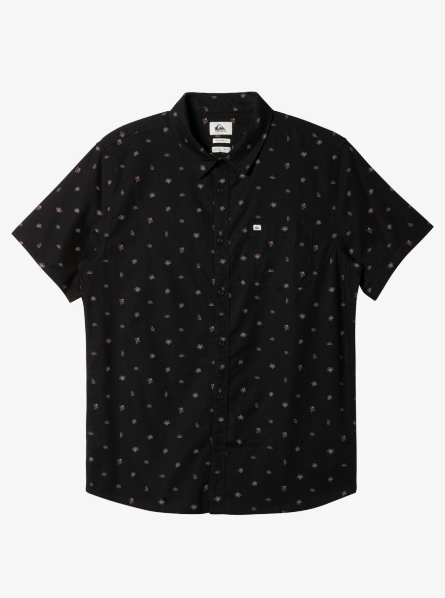 Mens Quiksilver Shirts & Polos | Minimo Short Sleeve Shirt Black Minimo