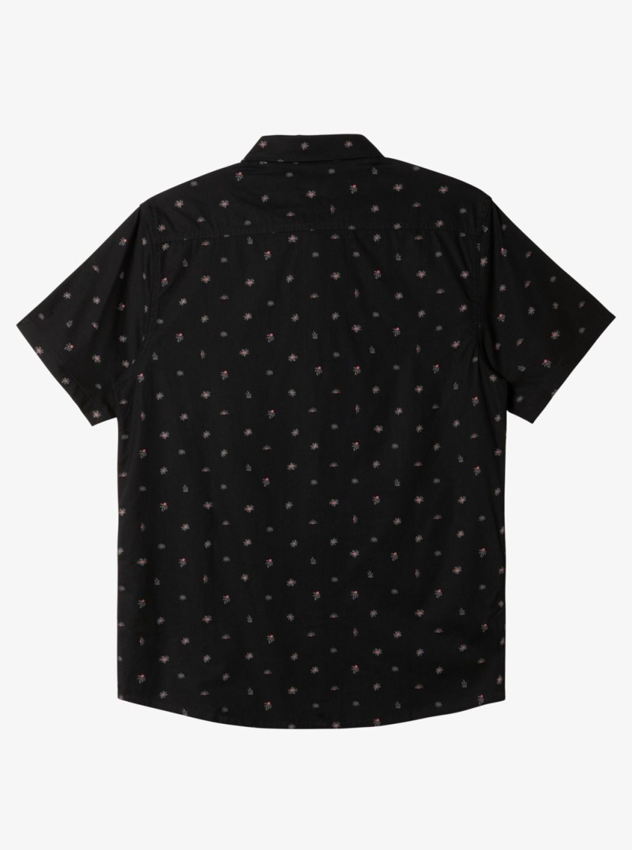 Mens Quiksilver Shirts & Polos | Minimo Short Sleeve Shirt Black Minimo