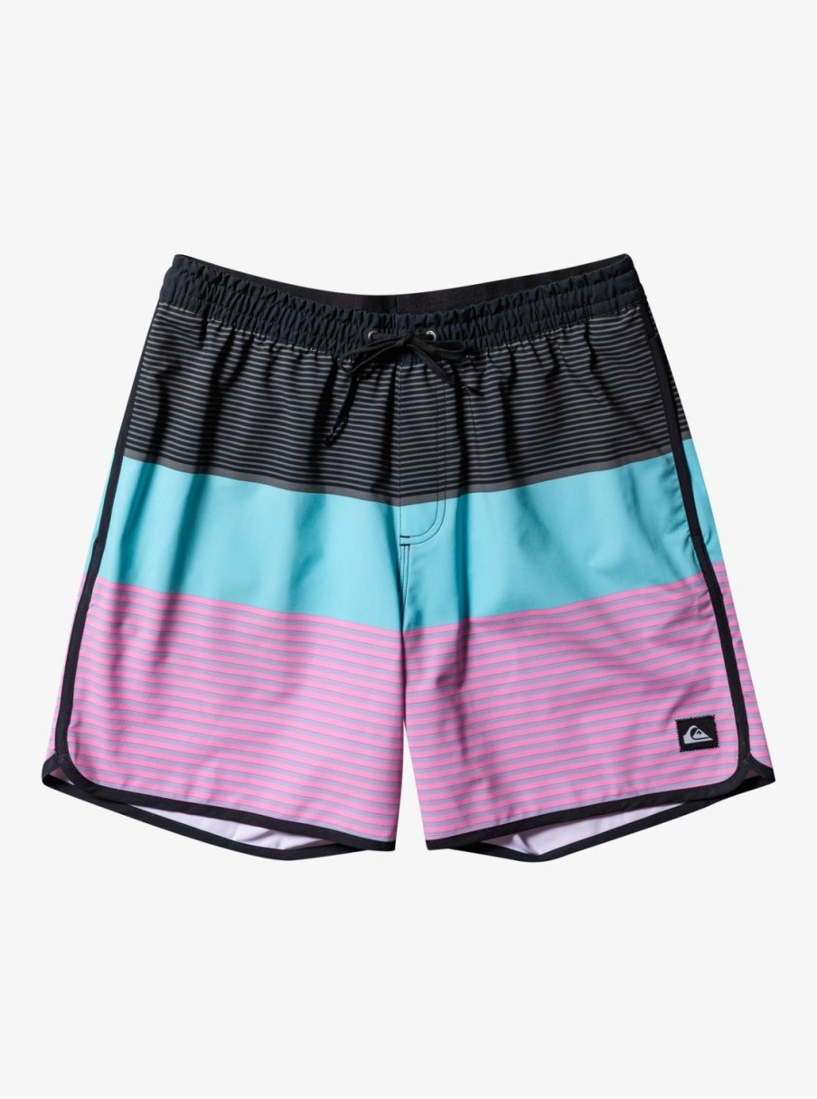 Mens Quiksilver Boardshorts | Surfsilk Tijuana 17" Volleys Black