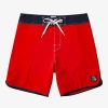 Mens Quiksilver Boardshorts | Original Scallop 18" Boardshorts High Risk Red