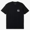 Mens Quiksilver Tees | Clean Circle T-Shirt Black