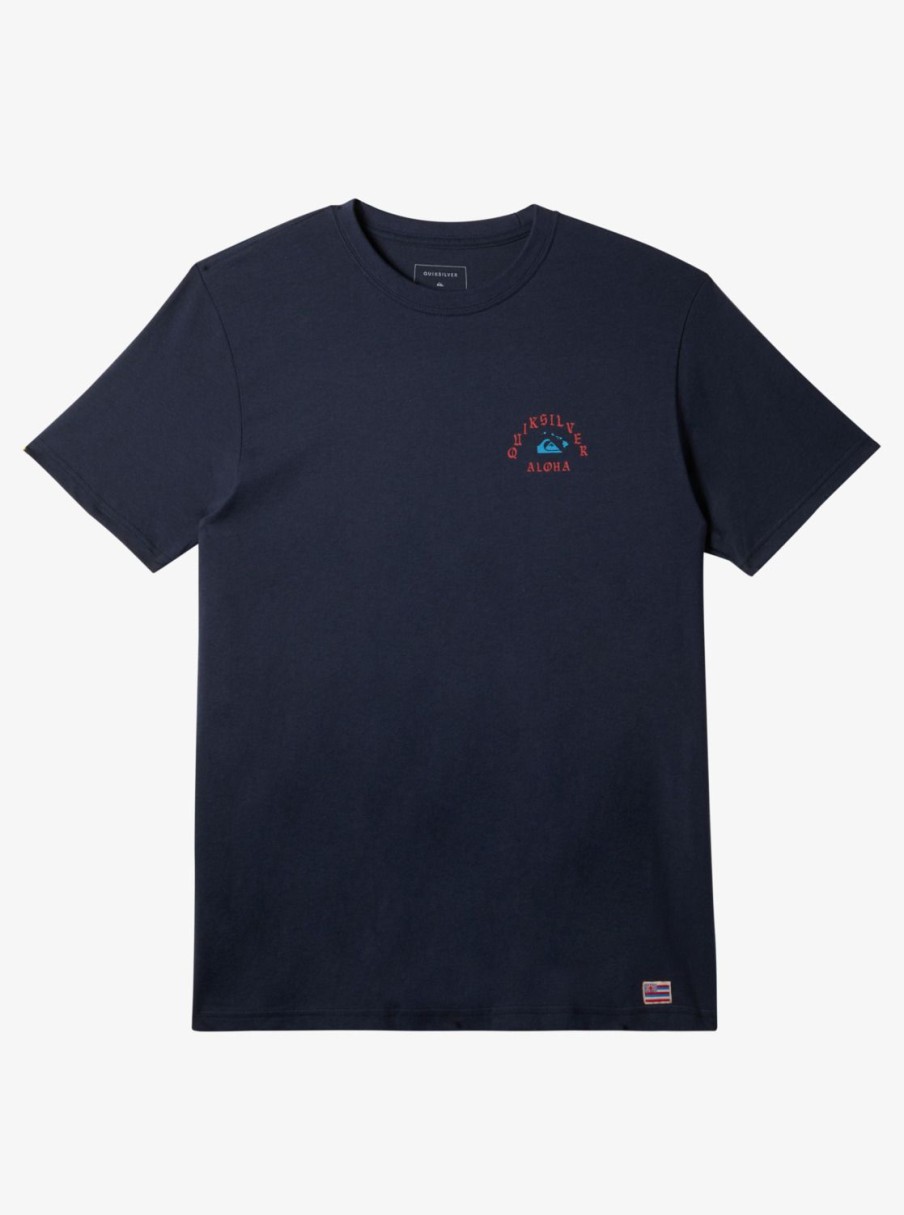 Mens Quiksilver Tees | Hi Dead Coconuts T-Shirt Navy Blazer