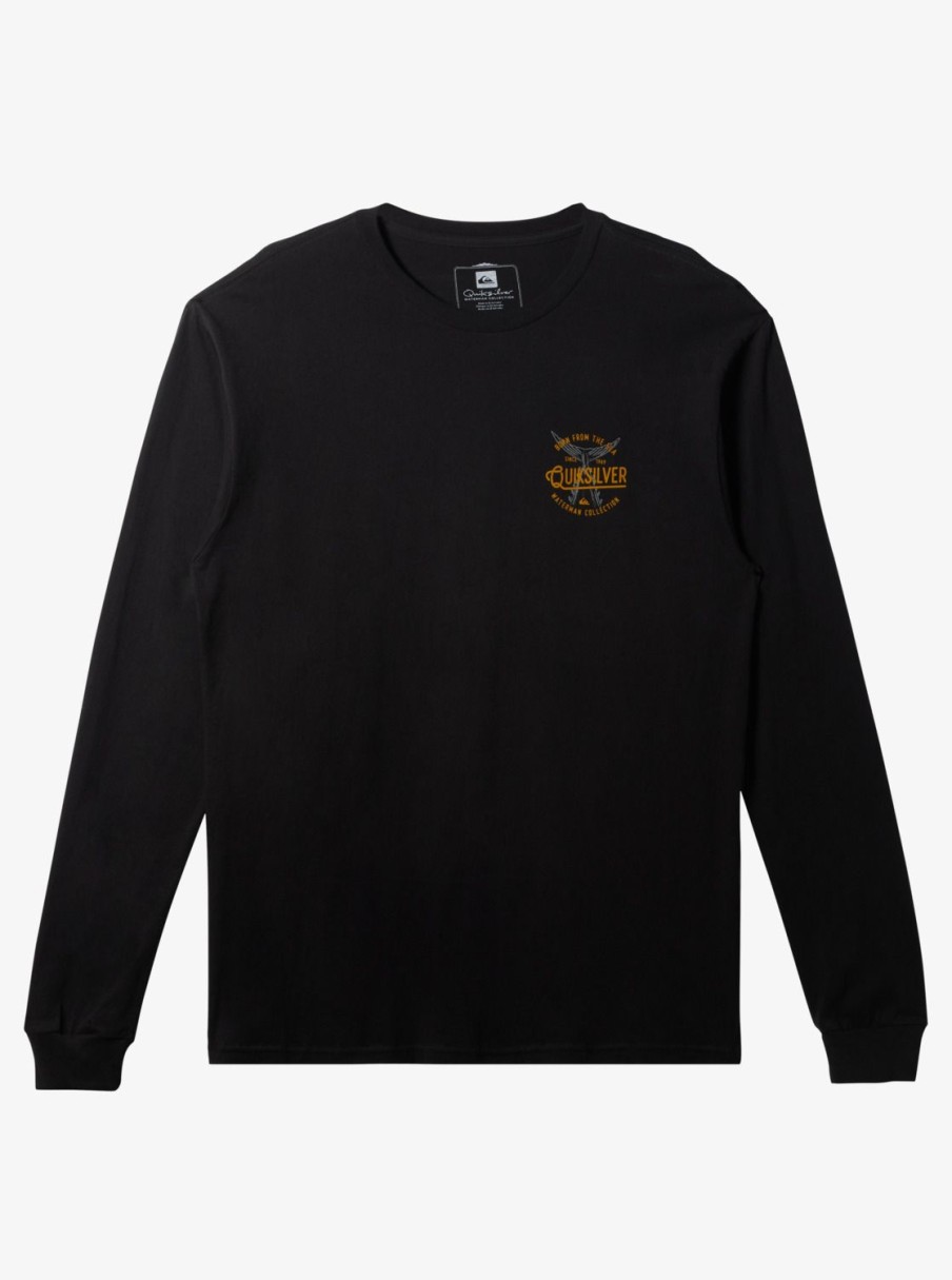 Waterman Quiksilver | Waterman Tails Up Long Sleeve T-Shirt Black