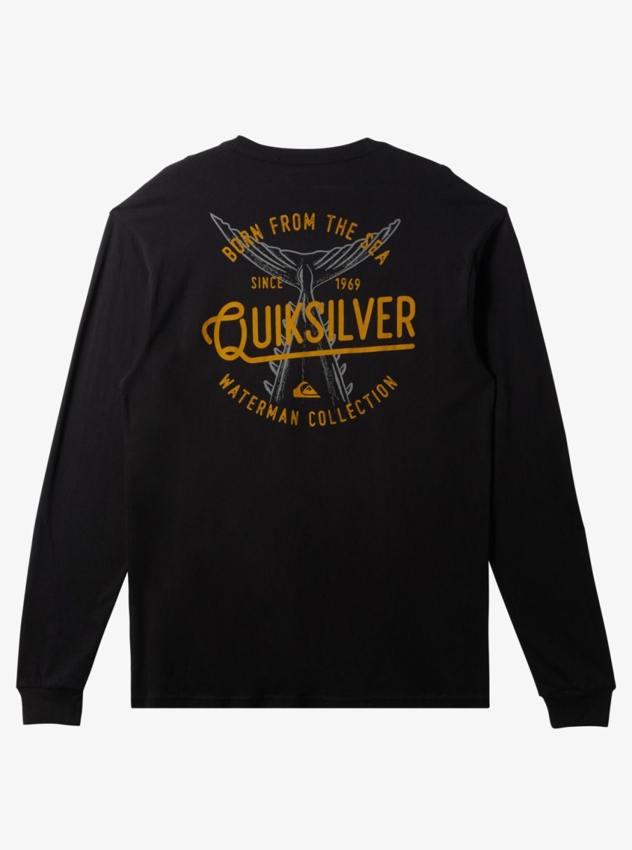 Waterman Quiksilver | Waterman Tails Up Long Sleeve T-Shirt Black