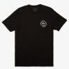 Mens Quiksilver Tees | Circled Script T-Shirt Black