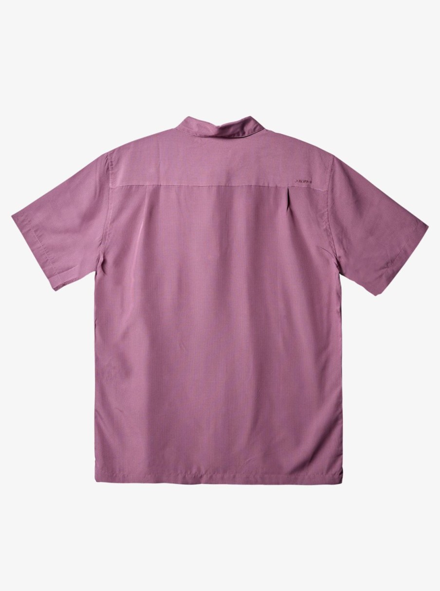 Waterman Quiksilver | Waterman Kings Cliff Short Sleeve Shirt Mellow Mauve Kingscliff