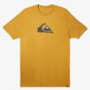 Mens Quiksilver Tees | Comp Logo T-Shirt Mustard