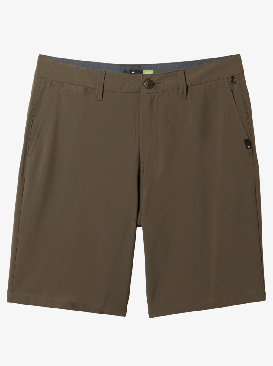 Mens Quiksilver Boardshorts | Ocean Union Amphibian 20" Hybrid Shorts Major Brown