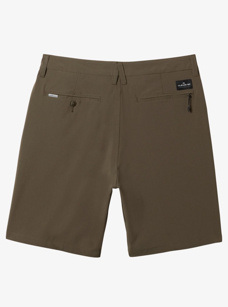 Mens Quiksilver Boardshorts | Ocean Union Amphibian 20" Hybrid Shorts Major Brown