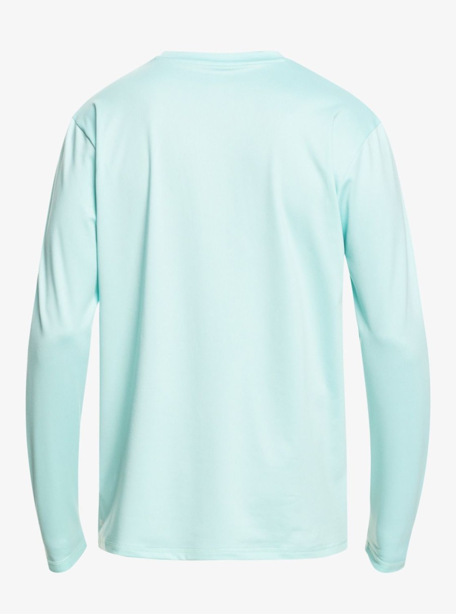 Mens Quiksilver Rashguards | Solid Streak Long Sleeve Upf 50 Surf Tee Angel Blue