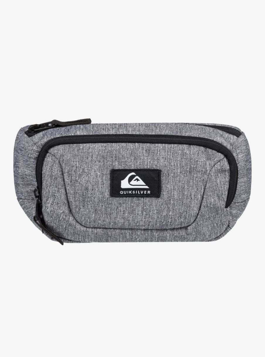 Mens Quiksilver Backpacks & Bags | Jungler 1.5L Fanny Pack Light Grey Heather