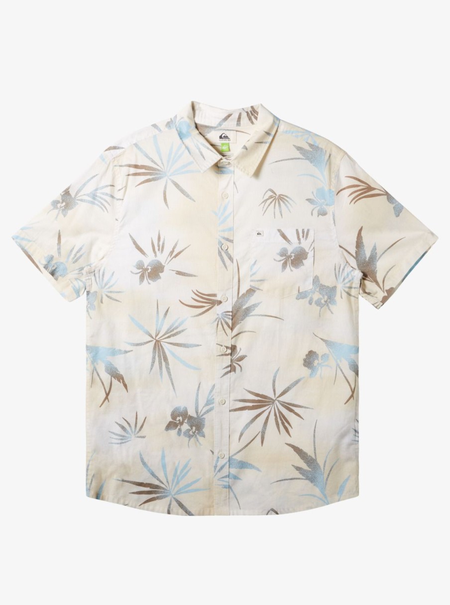 Mens Quiksilver Shirts & Polos | Fade Out Short Sleeve Shirt Birch Fade Out