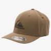 Mens Quiksilver Hats | Amped Up Flexifit Hat Major Brown