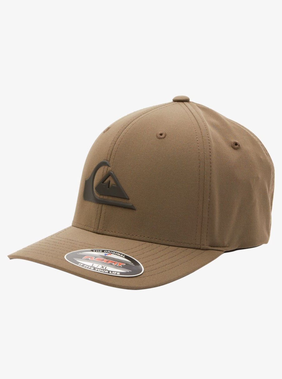 Mens Quiksilver Hats | Amped Up Flexifit Hat Major Brown