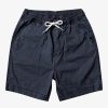 Boys Quiksilver Shorts | Boy'S 8-16 Taxer 15" Elastic Waist Shorts Black