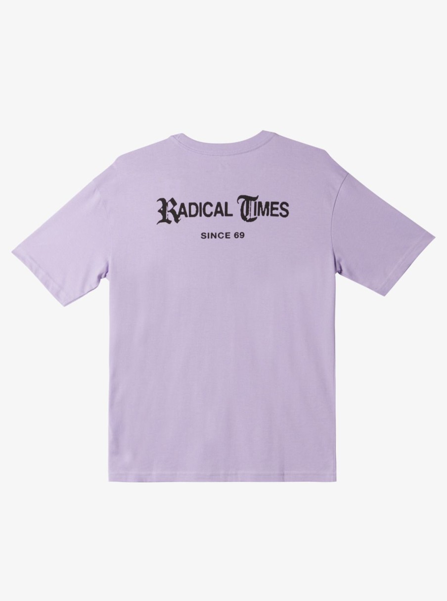 Boys Quiksilver Tees | Boy'S 8-16 Radical Times T-Shirt Purple Rose