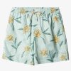 Mens Quiksilver Elastic Waist | Waterman Perfect Bloom Volley Volleys Subtle Green Perfect Bloom Vly