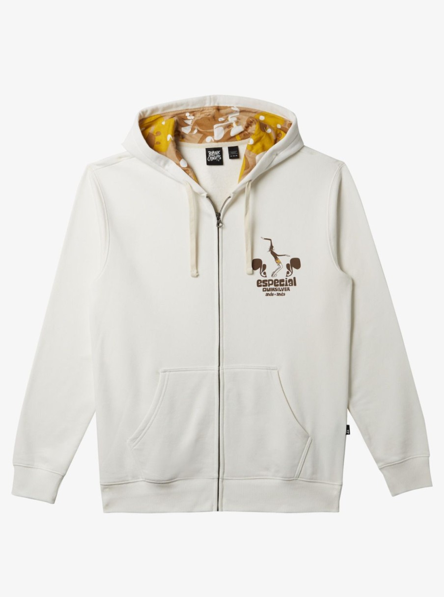 Mens Quiksilver Sweatshirts & Hoodies | Andy Y Andy Zip-Up Hoodie Snow White