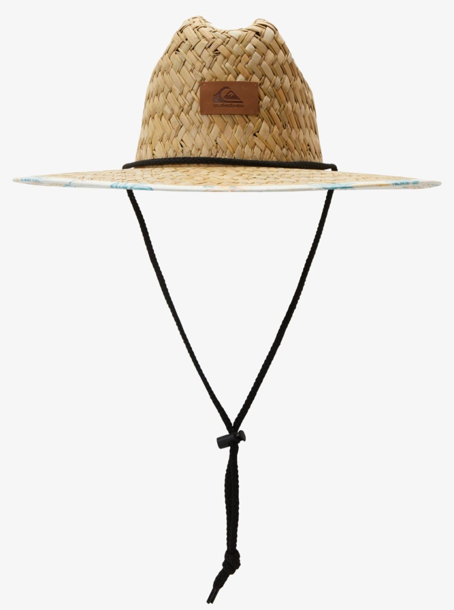 Mens Quiksilver Hats | Outsider Straw Lifeguard Hat Birch