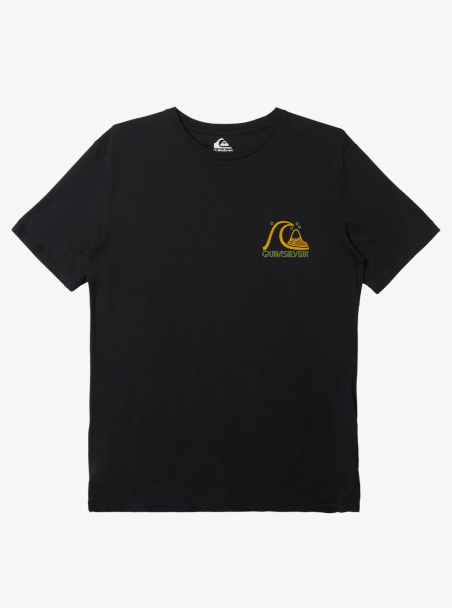 Mens Quiksilver Tees | Island Cap Mtz T-Shirt Black