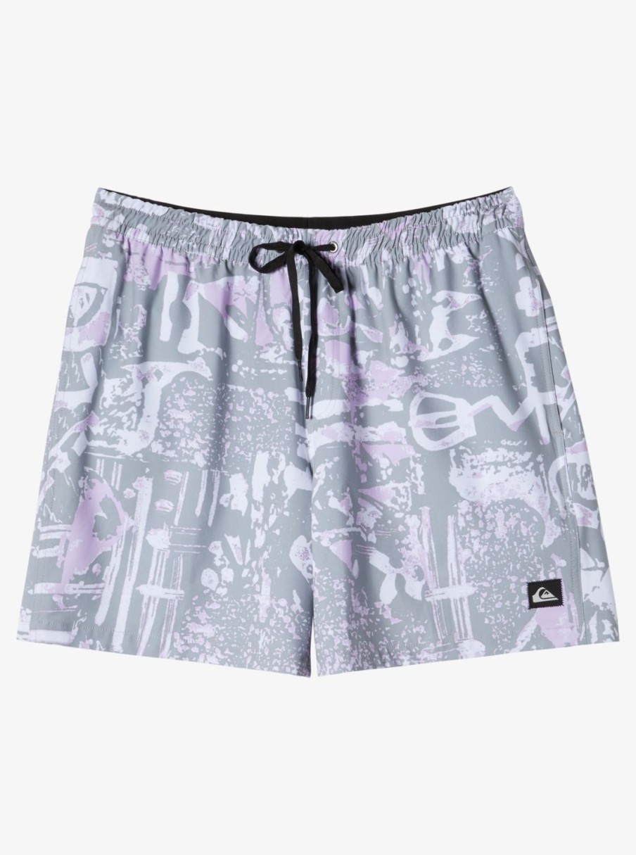 Mens Quiksilver Boardshorts | Surfsilk Mix 17" Volleys Iron Gate