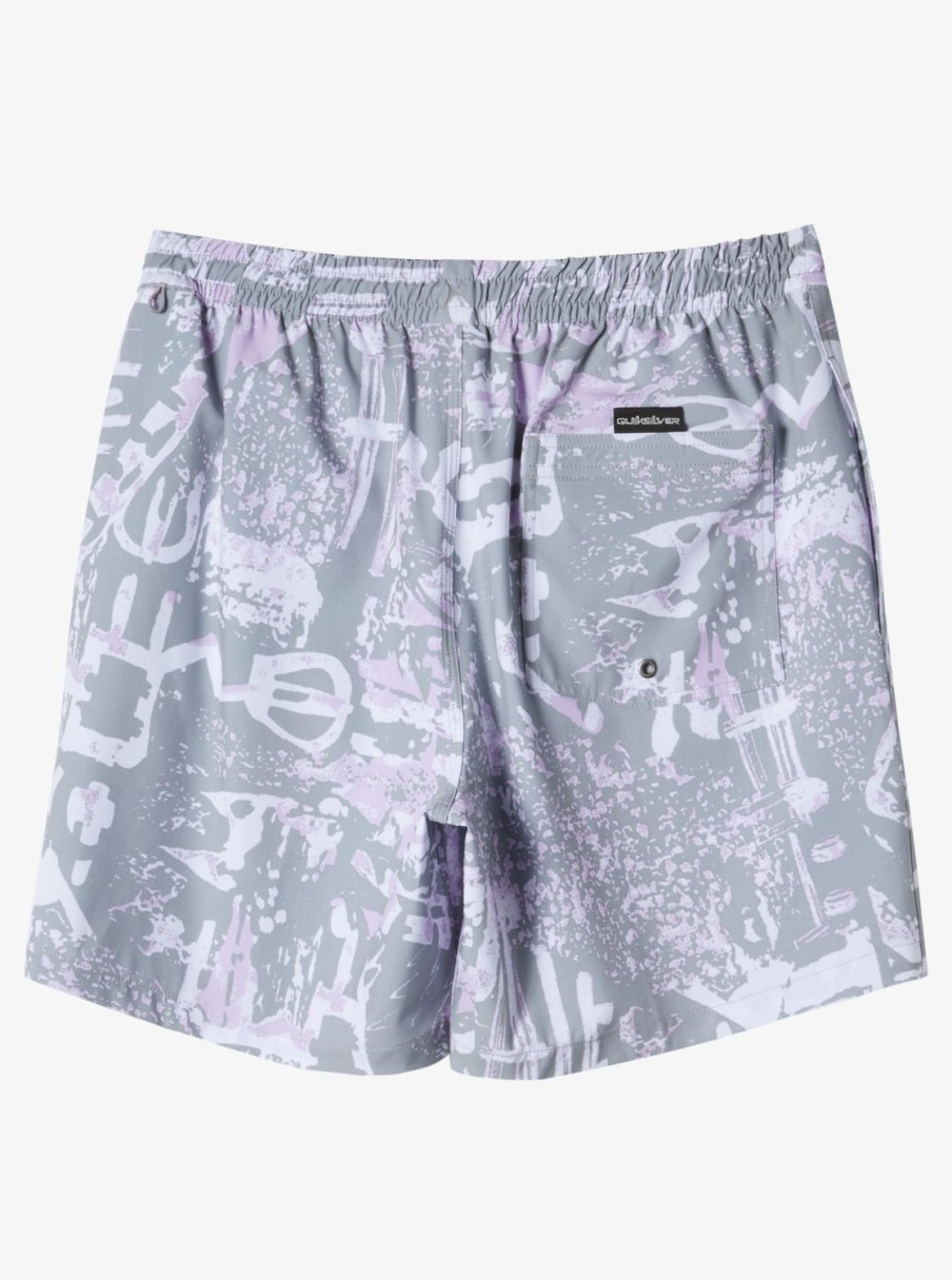 Mens Quiksilver Boardshorts | Surfsilk Mix 17" Volleys Iron Gate