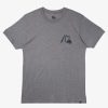 Mens Quiksilver Tees | Free Range Mod T-Shirt Medium Grey Heather