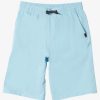 Boys Quiksilver Shorts | Boy'S 8-16 Ocean Elastic 18" Amphibian Boardshorts Sky Blue