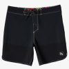 Mens Quiksilver Boardshorts | Quiksilver X Saturdays Nyc Highline Scallop 18" Boardshorts Black