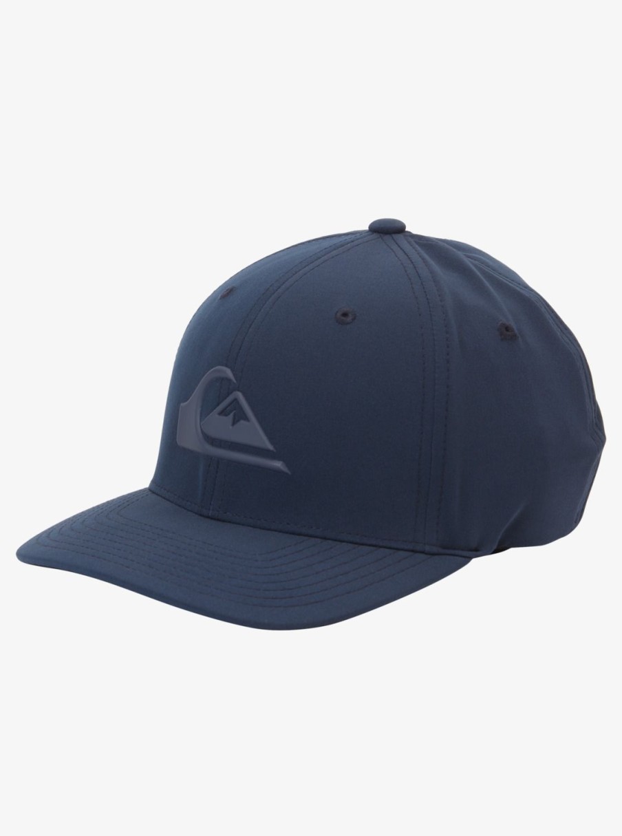 Mens Quiksilver Hats | Amped Up Flexifit Hat Navy Blazer