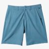 Mens Quiksilver Boardshorts | Ocean Union Amphibian 20" Hybrid Shorts Aegean Blue