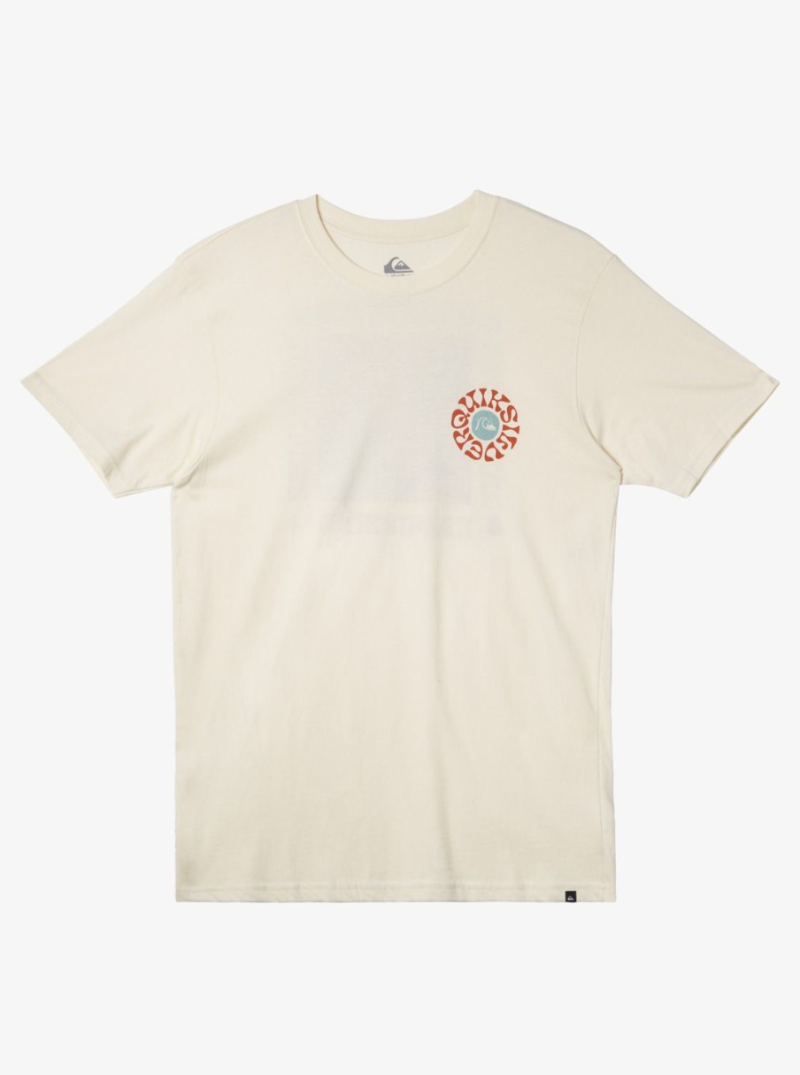 Mens Quiksilver Tees | Bon Weekend T-Shirt Birch