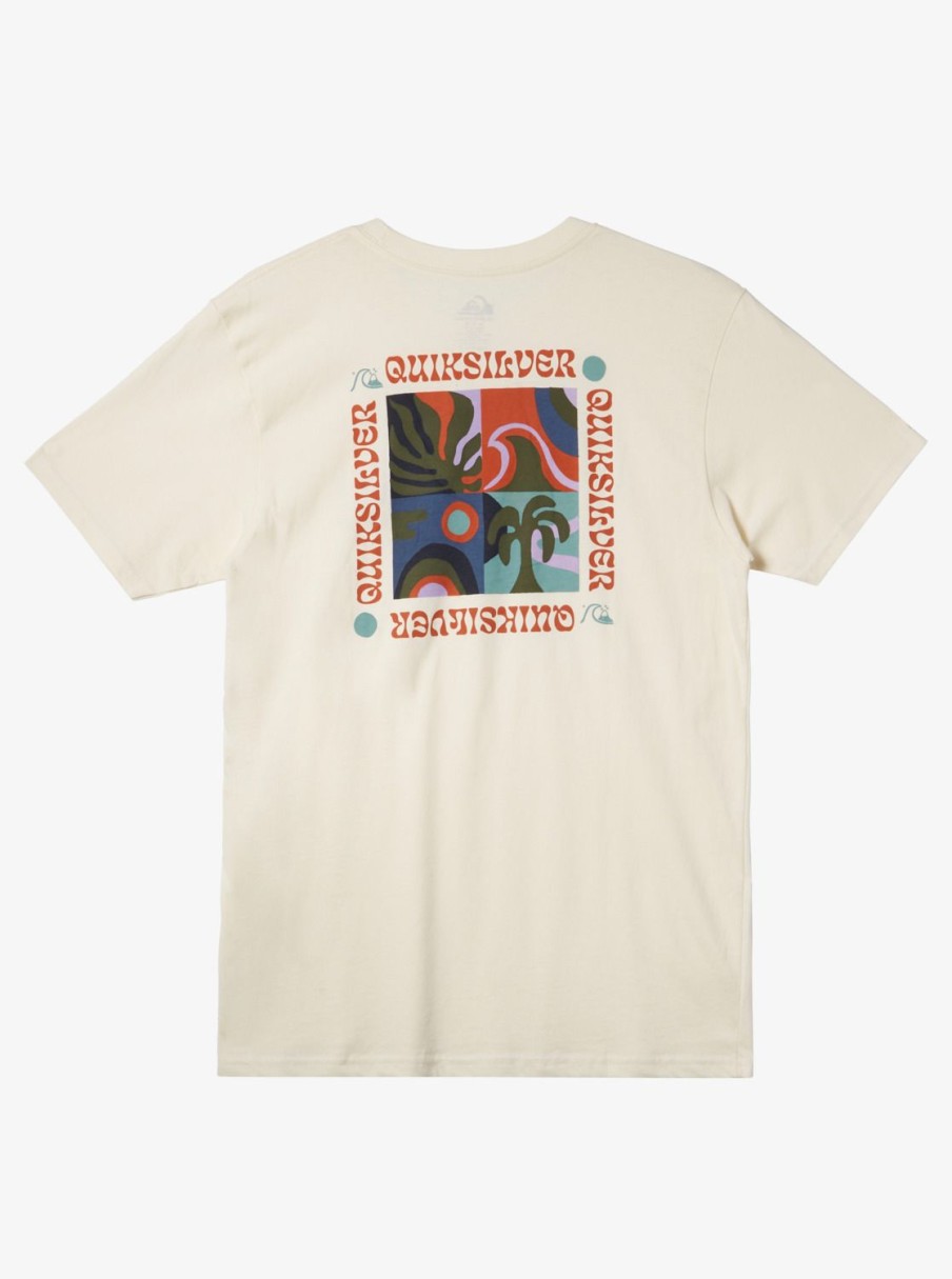 Mens Quiksilver Tees | Bon Weekend T-Shirt Birch