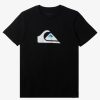 Boys Quiksilver Tees | Boy'S 8-16 Comp Logo T-Shirt Black