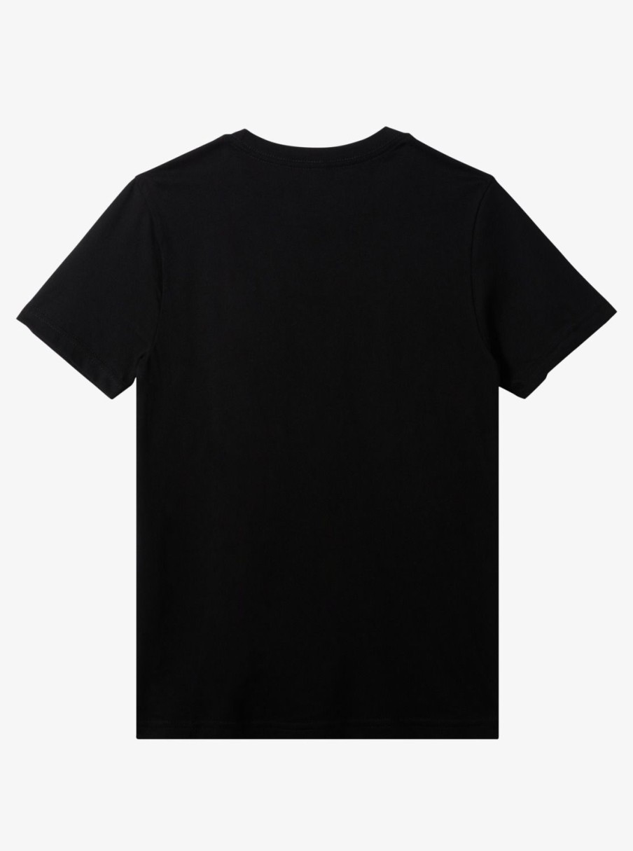 Boys Quiksilver Tees | Boy'S 8-16 Comp Logo T-Shirt Black