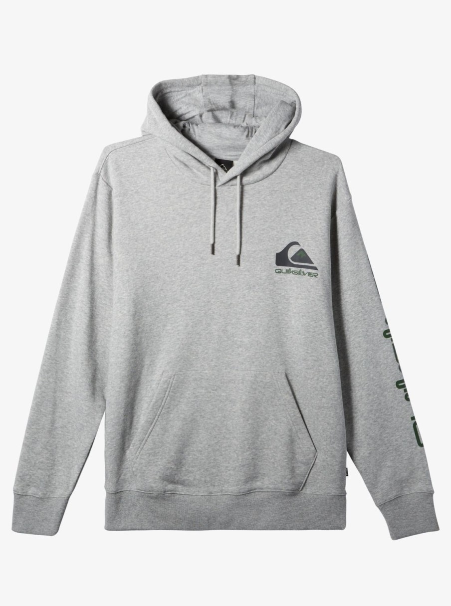 Mens Quiksilver Shirts & Polos | Omni Logo Hoodie Athletic Heather