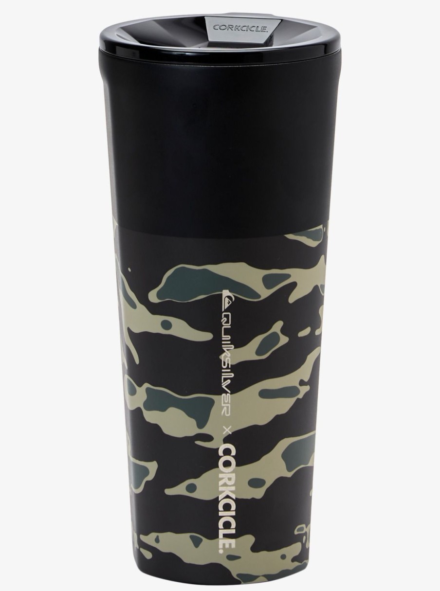 Mens Quiksilver Water Bottles | Quiksilver X Corkcicle Classic Tumbler Camo Print Crucial Battle