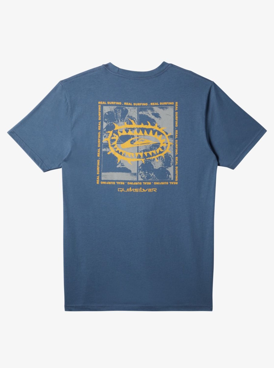 Mens Quiksilver Tees | Urban Surfin T-Shirt Bering Sea