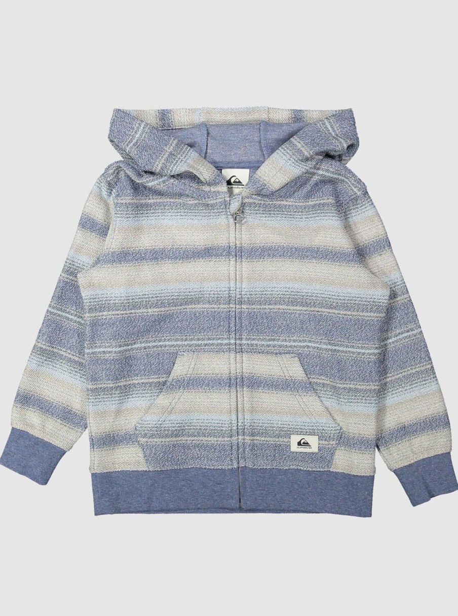 Boys Quiksilver Sweatshirts & Hoodies | Boy'S 2-7 Great Otway Zip-Up Hoodie Great Otway Bering Sea