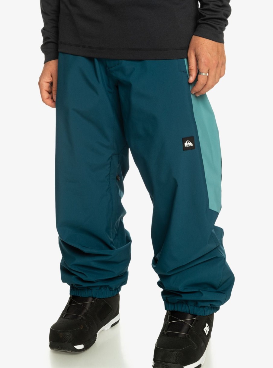 Mens Quiksilver Snow Pants | Snow Down Technical Snow Pants Majolica Blue