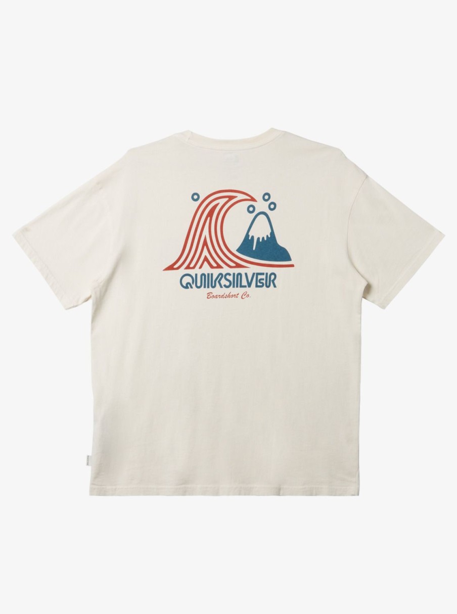 Mens Quiksilver Tees | Roadways Mnd T-Shirt Gardenia