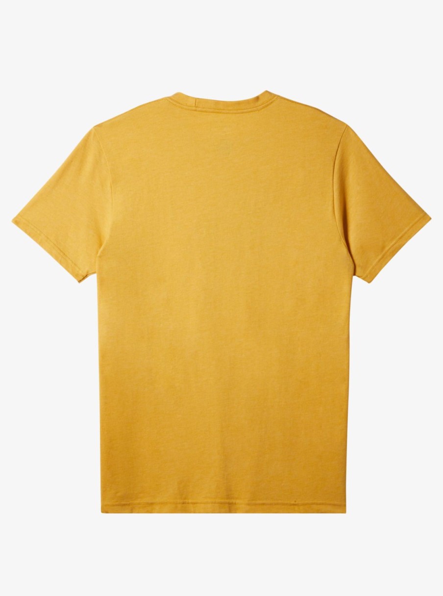 Mens Quiksilver Tees | Casual Encounter T-Shirt Bright Gold Heather