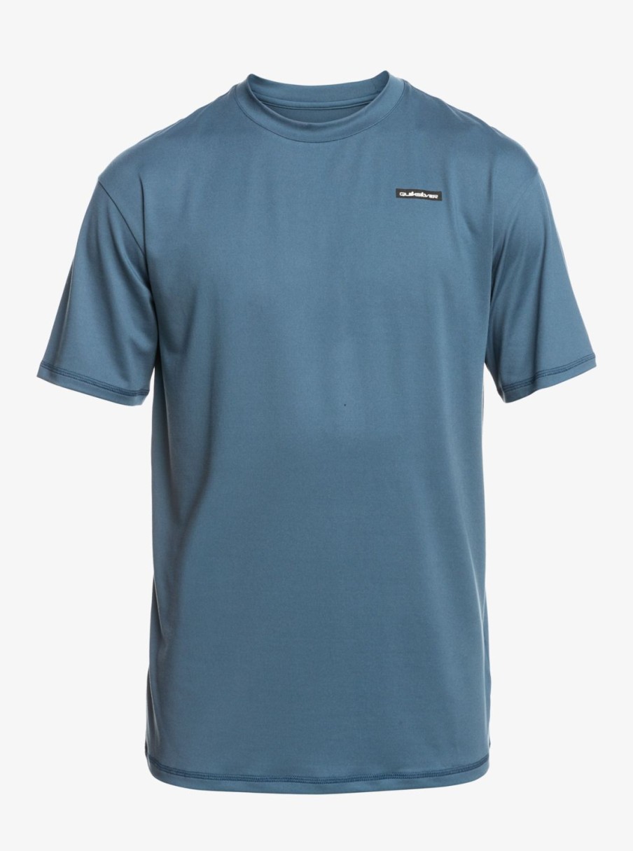 Mens Quiksilver Rashguards | Omni Session Upf 50 Short Sleeve Surf Tee Bering Sea