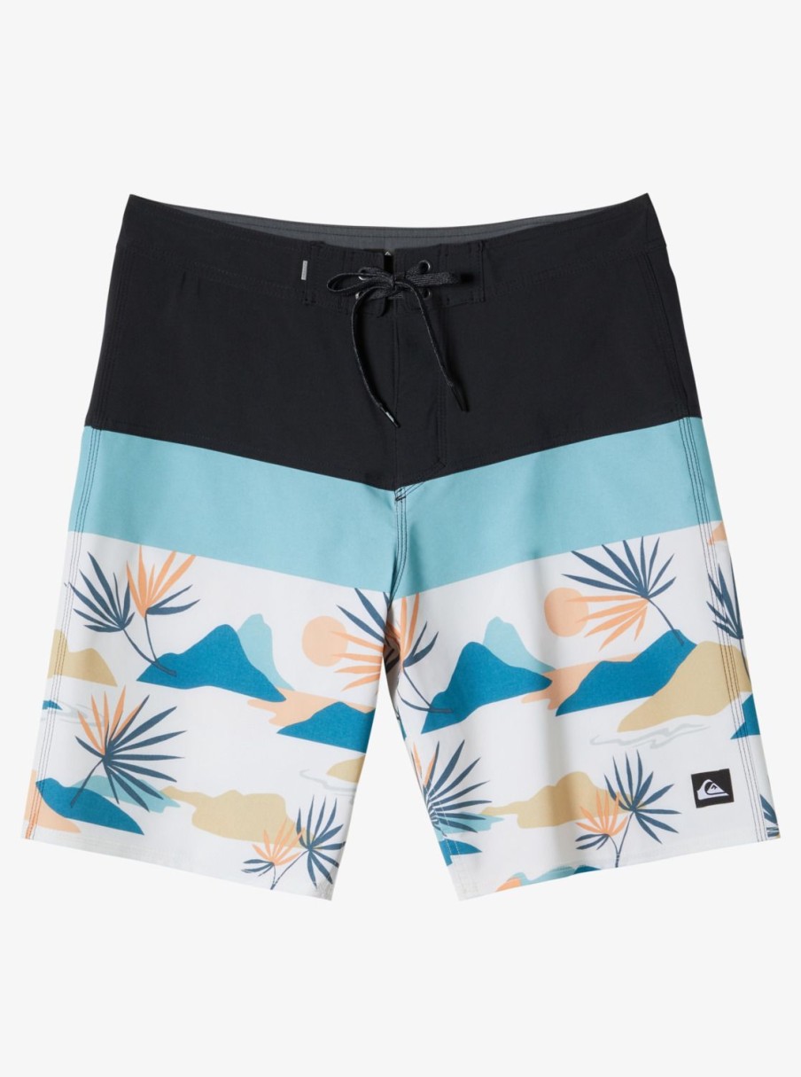 Mens Quiksilver Boardshorts | Surfsilk Panel 20" Boardshorts Iron Gate