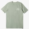 Mens Quiksilver Tees | Earthy Type T-Shirt Iceberg Green