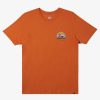 Mens Quiksilver Tees | In The Groove T-Shirt Mango