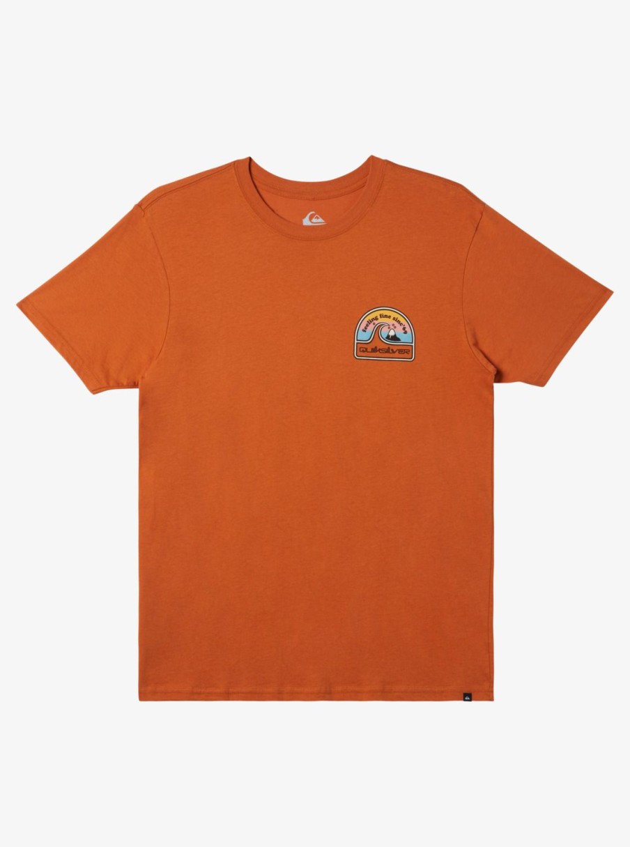 Mens Quiksilver Tees | In The Groove T-Shirt Mango