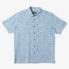 Mens Quiksilver Shirts & Polos | Waterman Bento Woven Shirt Bento Dusk Blue